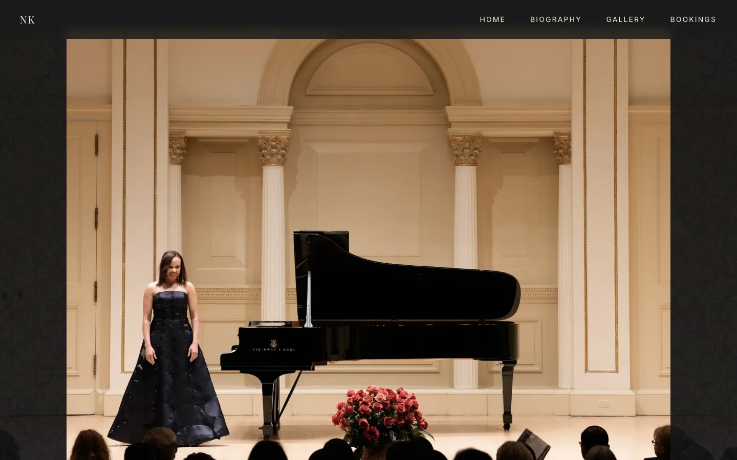 Desktop view of the Nina Kidd website designed and developed by LMN Capture
